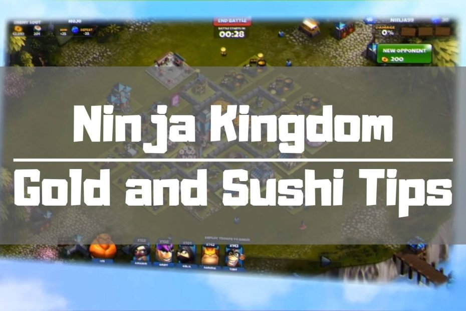ninja kingdom tips gold and sushi